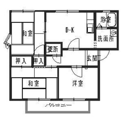 リトルフォレスト御立Ａの物件間取画像